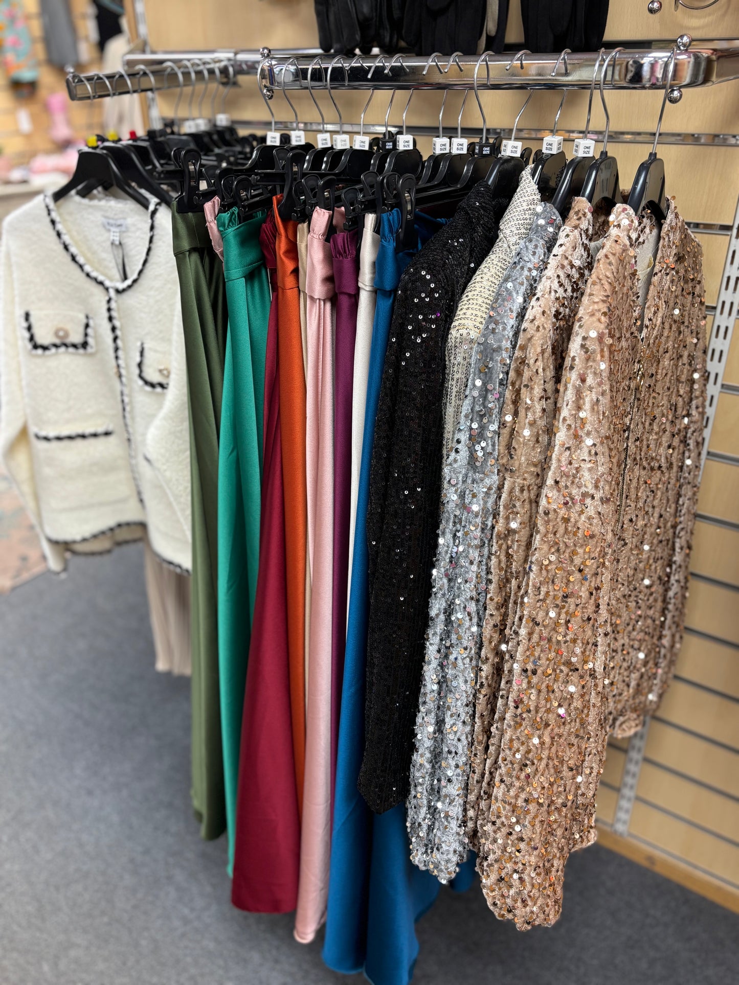 Sequin Bomber Jacket in Gold or Silver