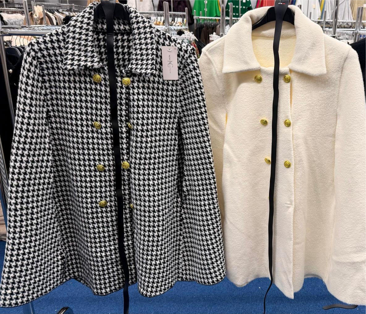 Dog Tooth Cape with Belt