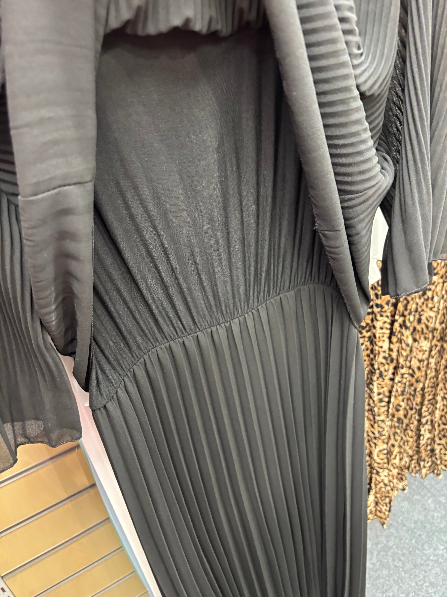 Plisse Pleat Dress