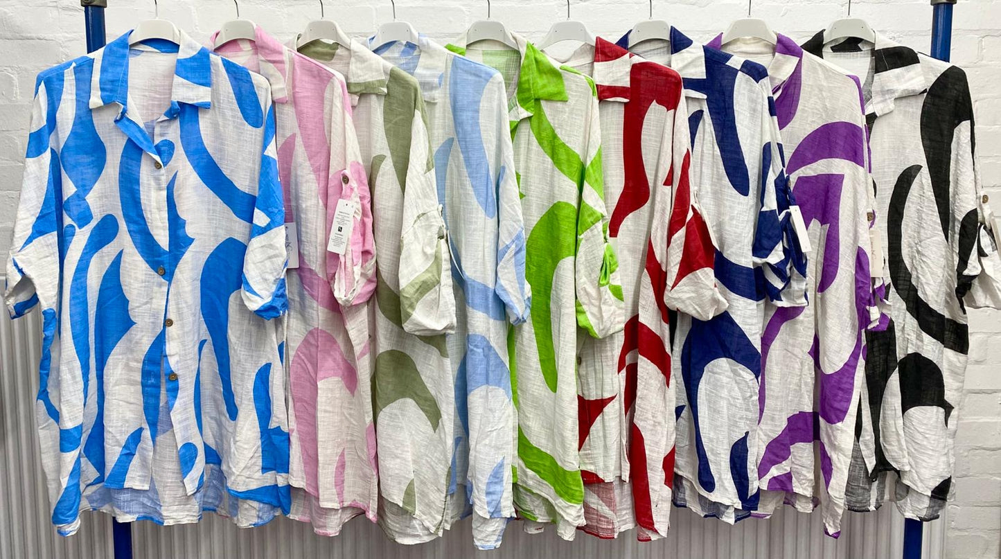 Oversized Cotton Shirt in Multiple Colours