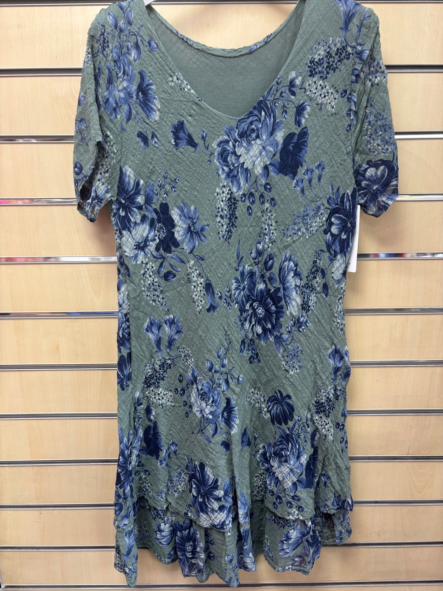 V Neck Floral Cotton Dress in Multiple Colours
