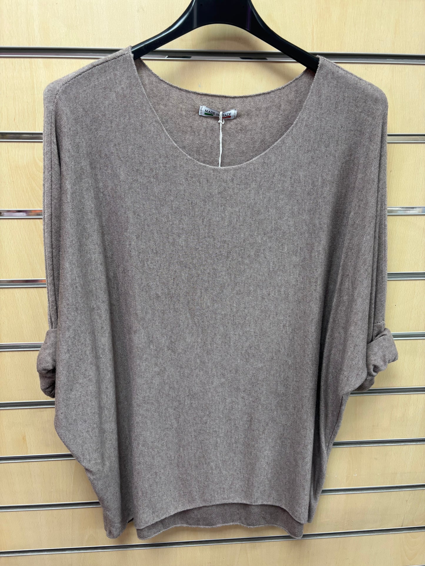 Fine Knit Jumper in Beige