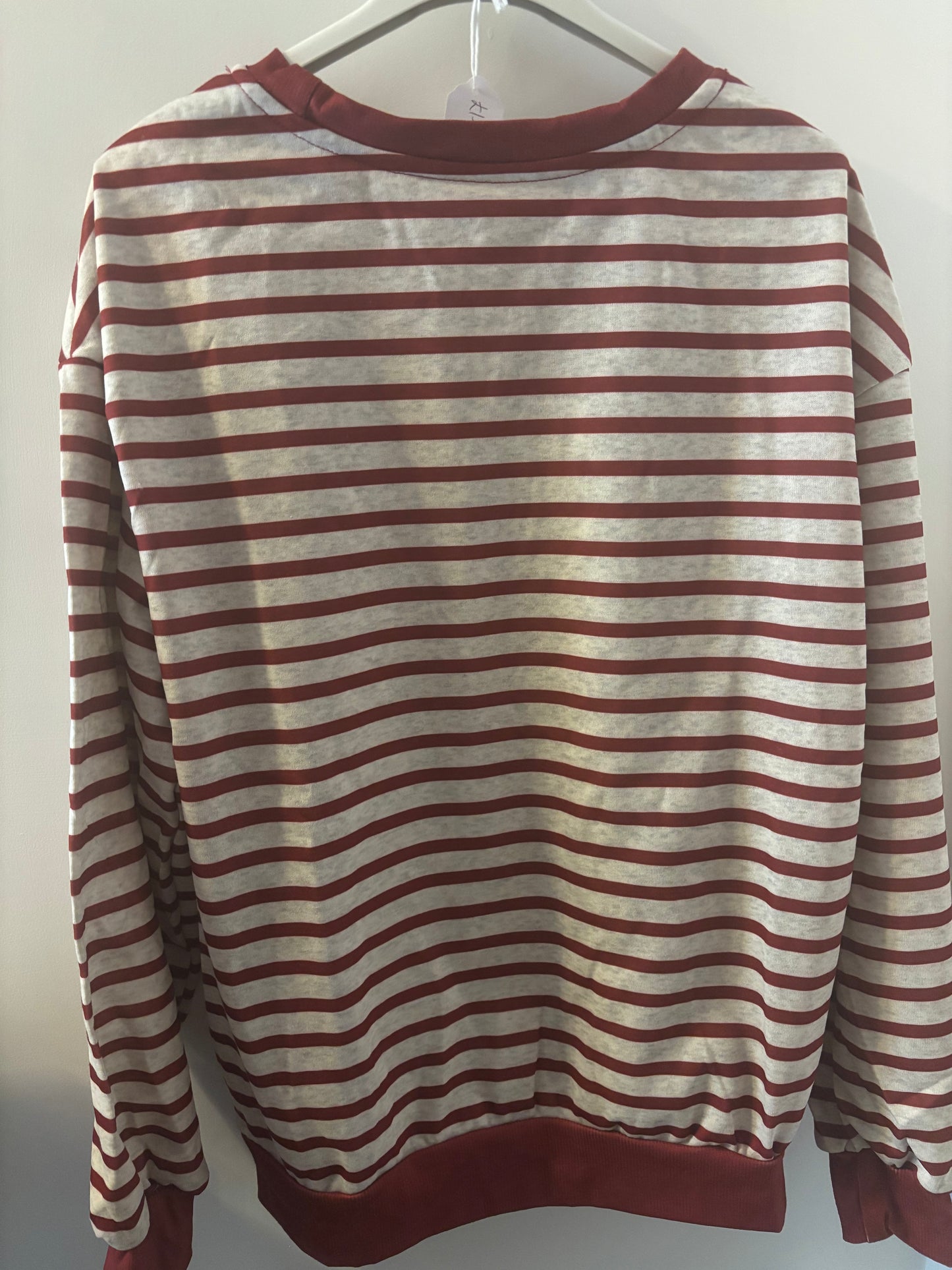 Red Stripe Sweatshirt