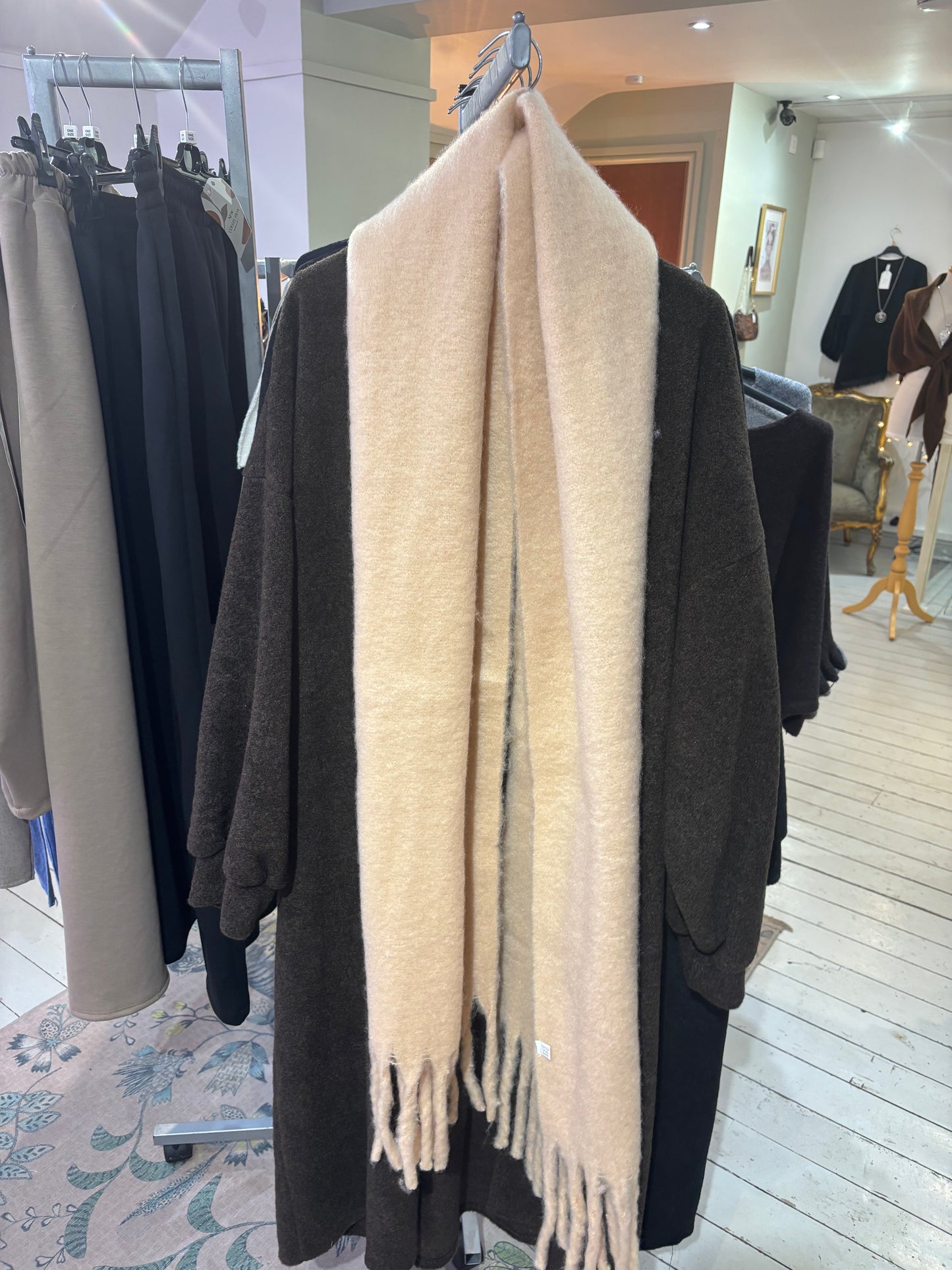 Chunky Soft Scarf in Apricot
