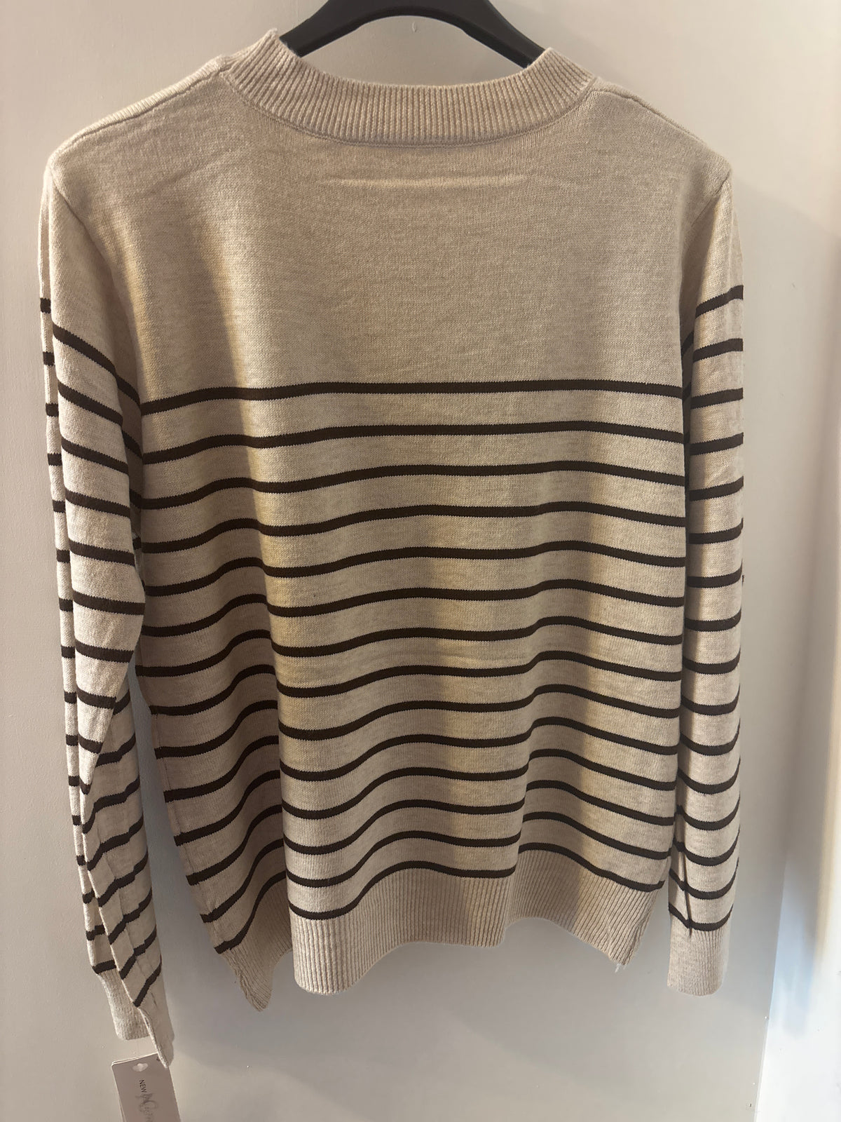 Stripe Jumper in Brown