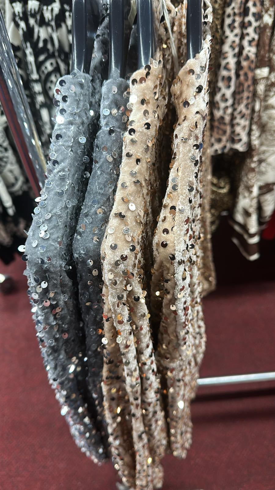 Sequin Bomber Jacket in Gold or Silver