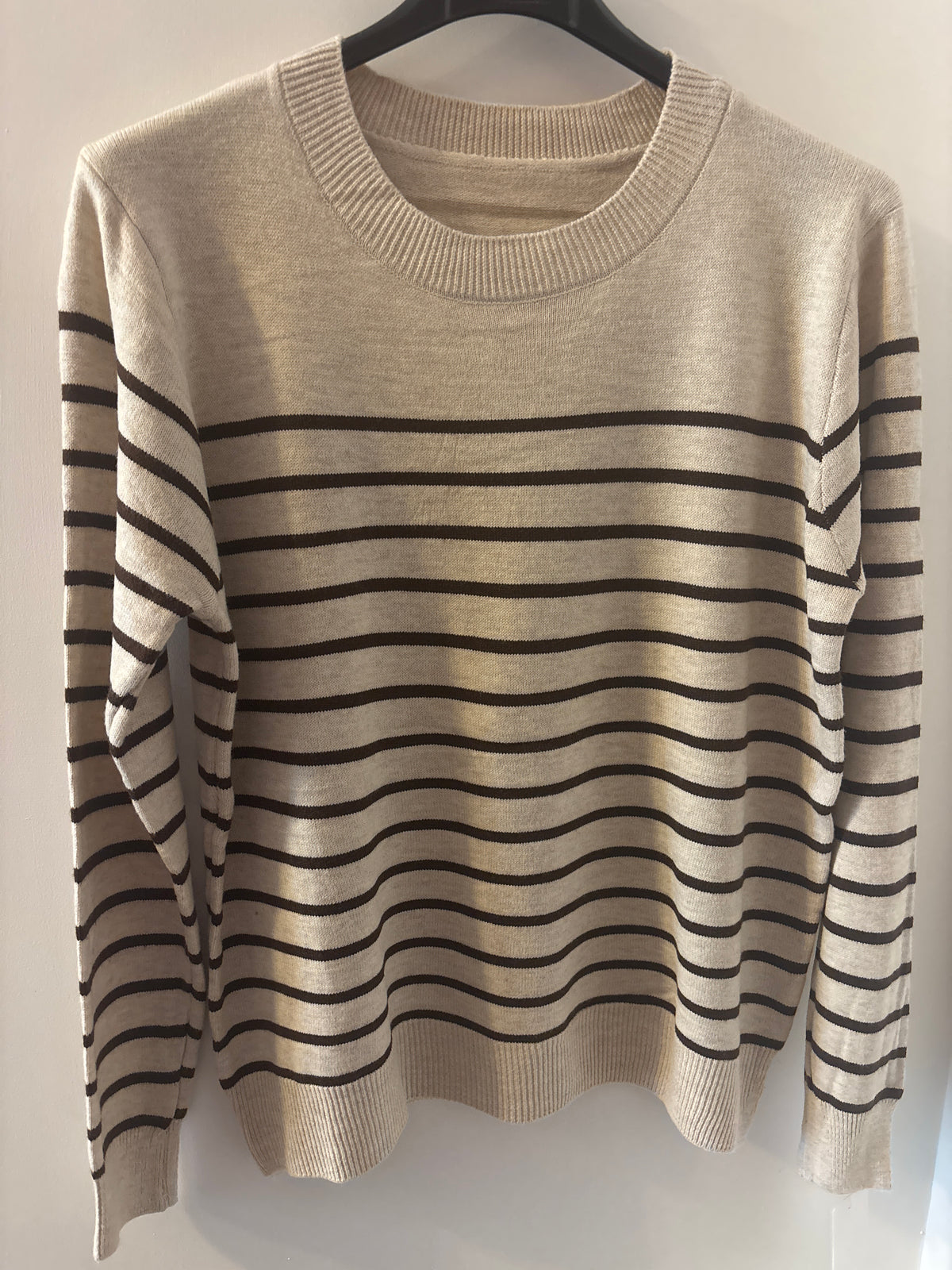 Stripe Jumper in Brown