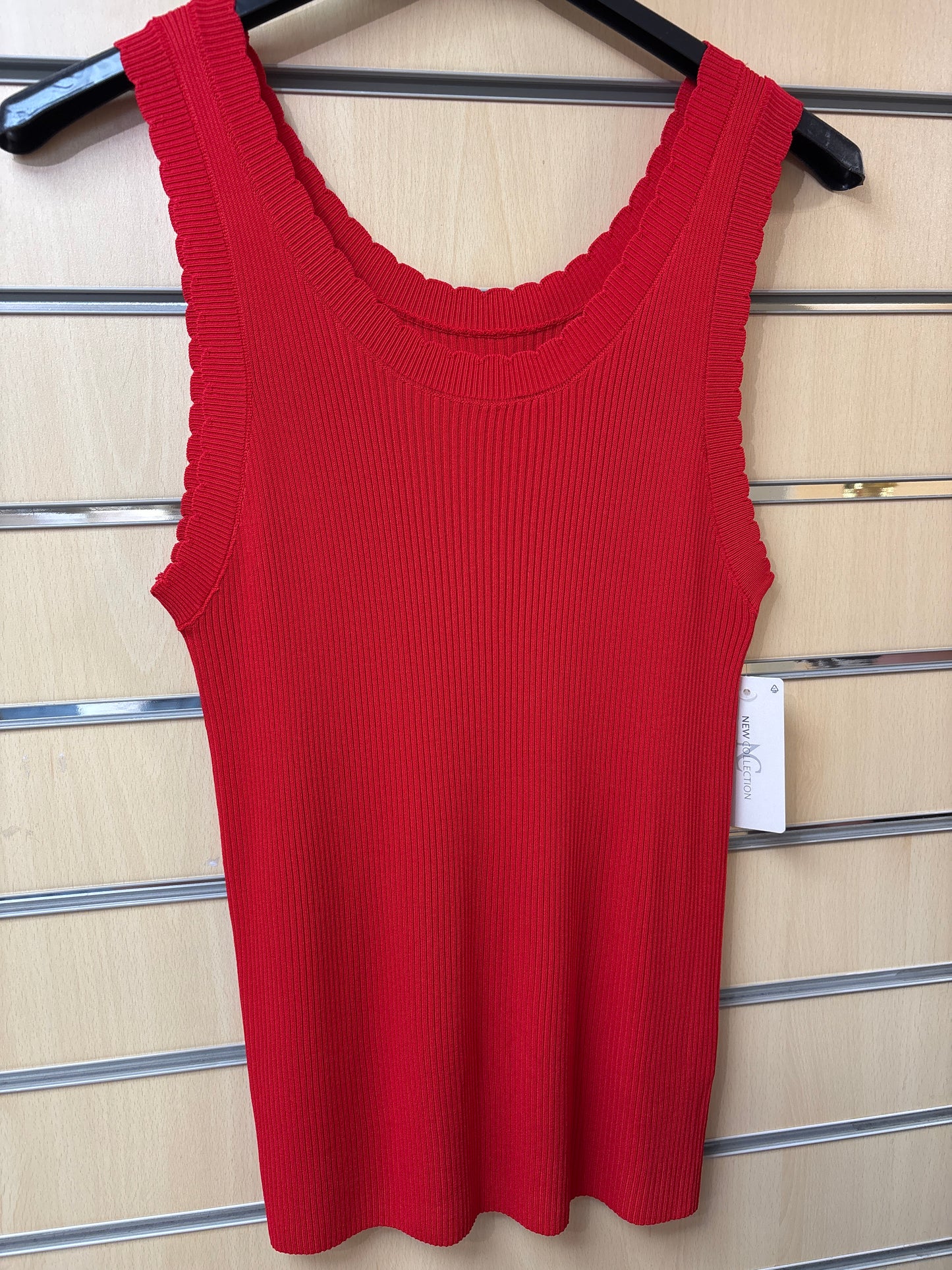 Scalloped Edge Vest in Multiple Colours