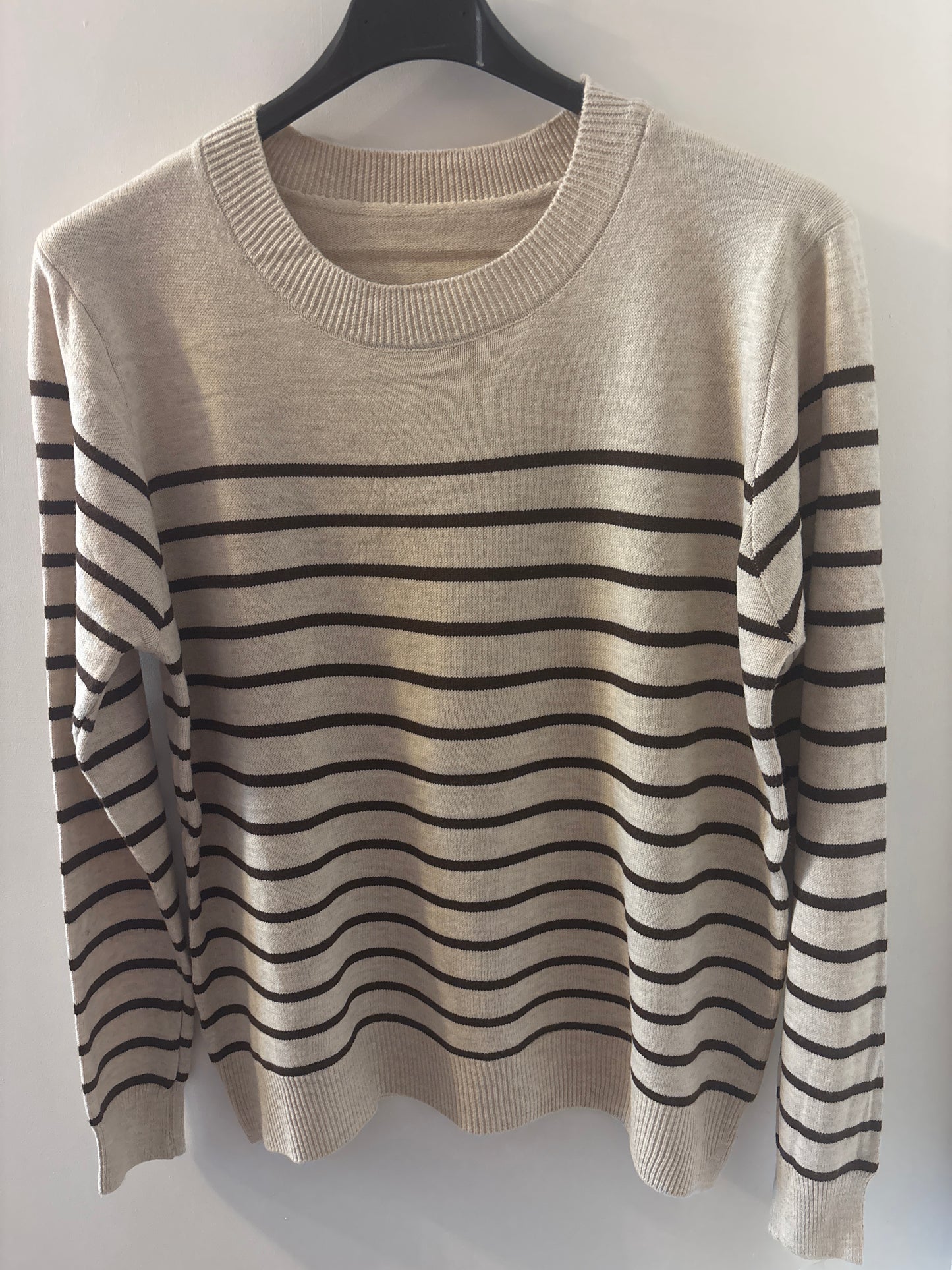 Stripe Jumper in Brown