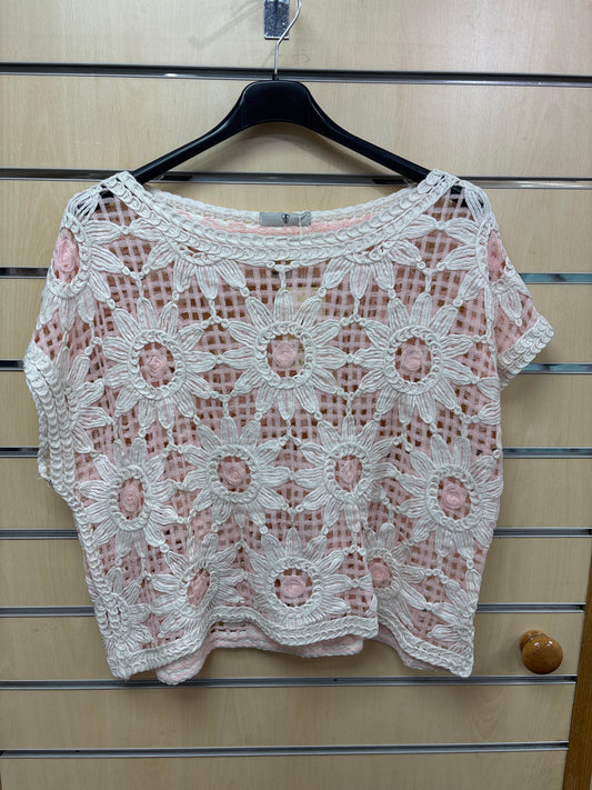 Crochet pink top