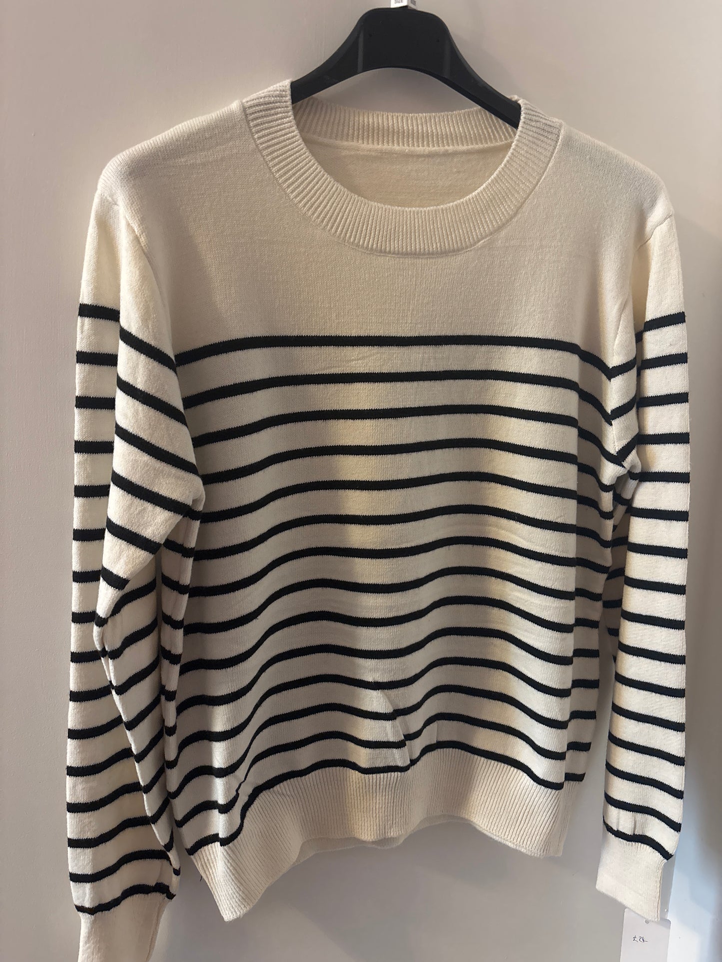 Stripe Jumper in Black