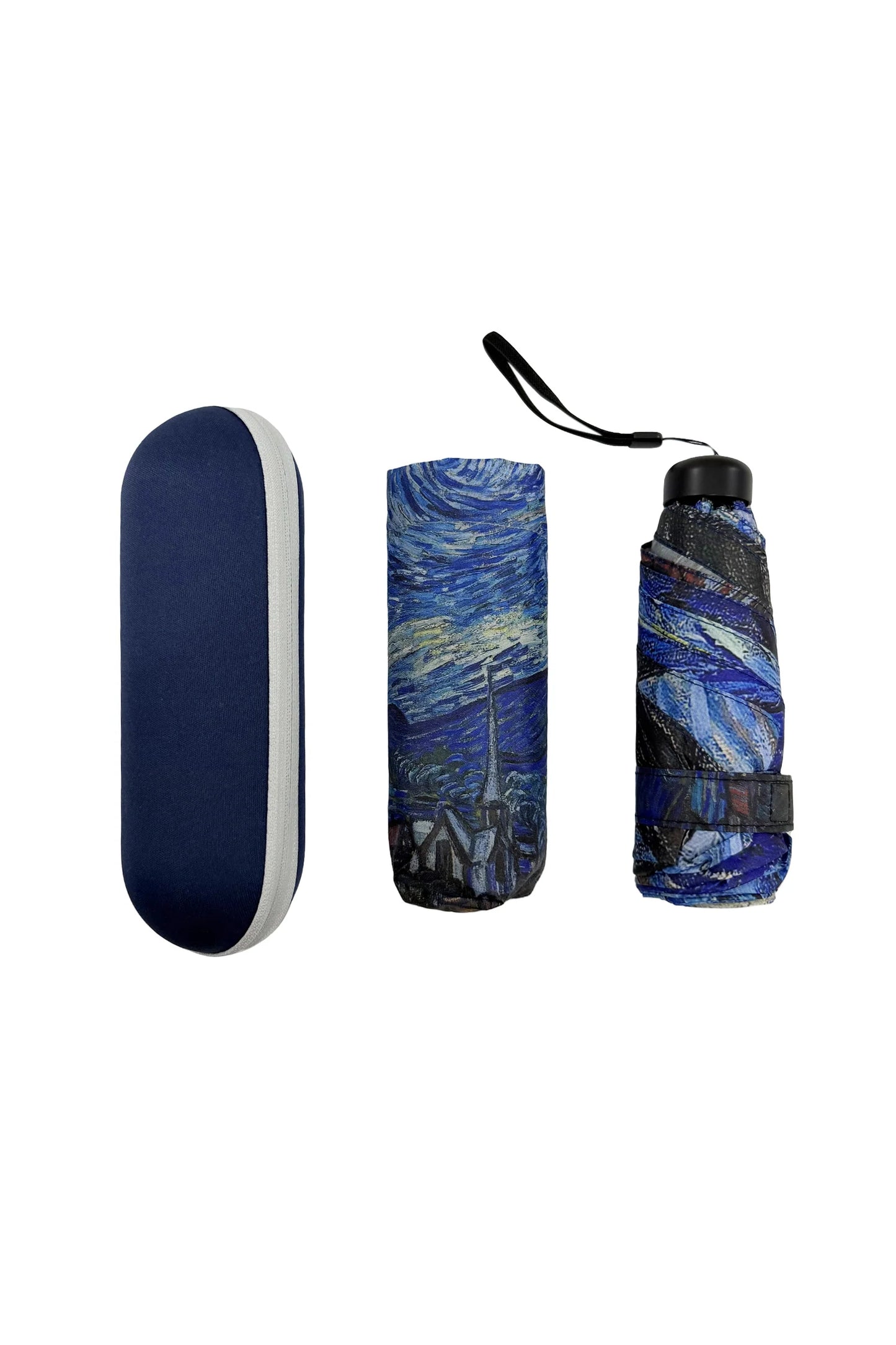 Van Gogh Starry Night Umbrella with Travel Case (Mini)