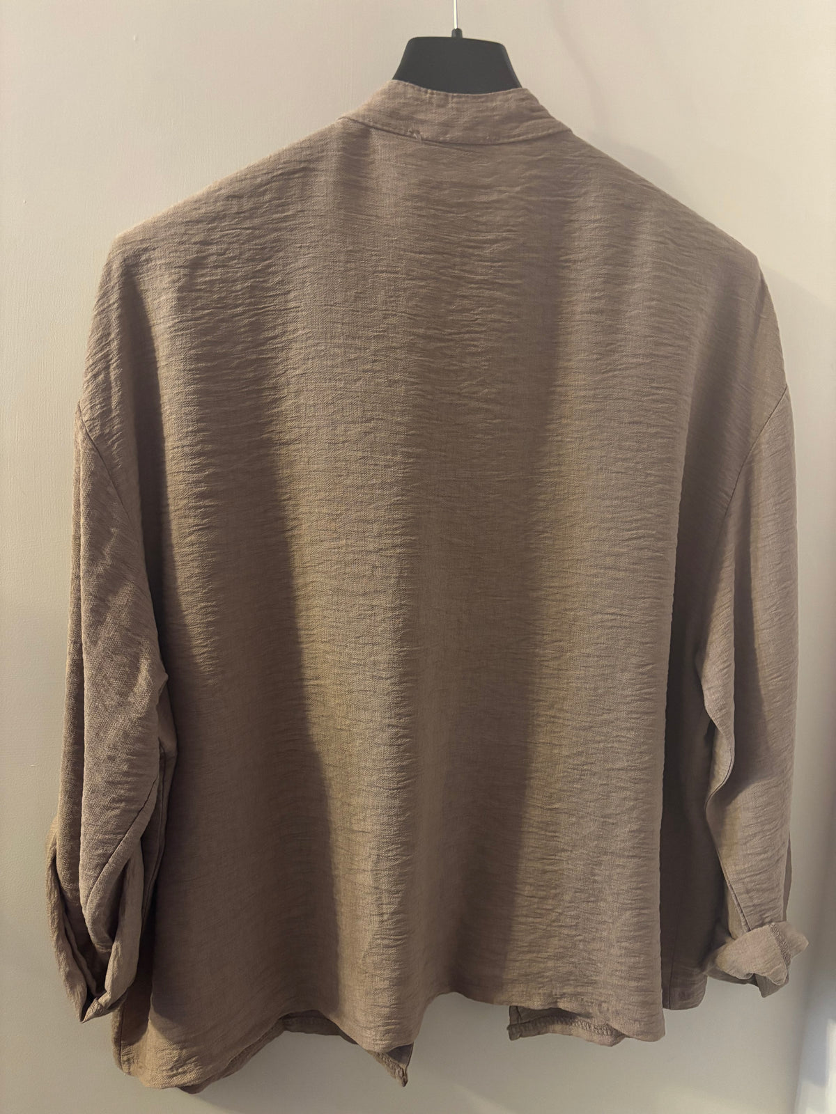 Military Style Shirt in Mocha