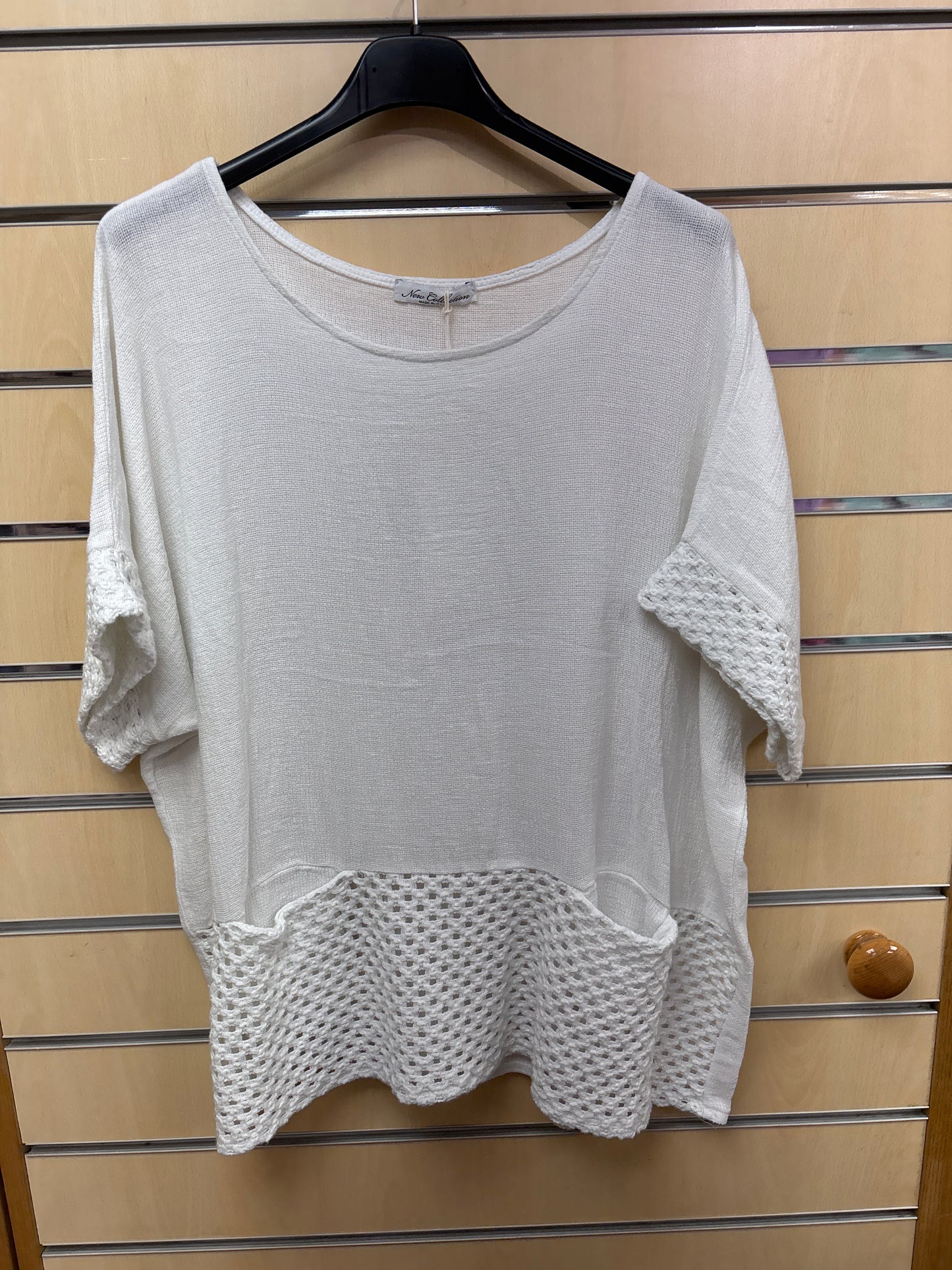 White Cotton & Linen Set in white