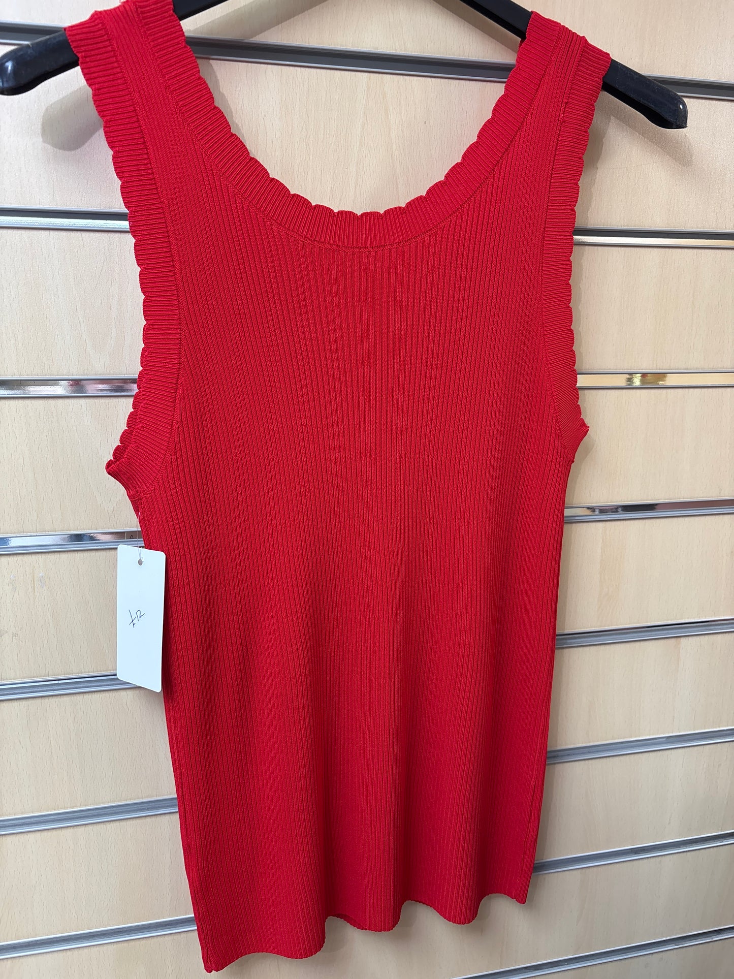 Scalloped Edge Vest in Multiple Colours