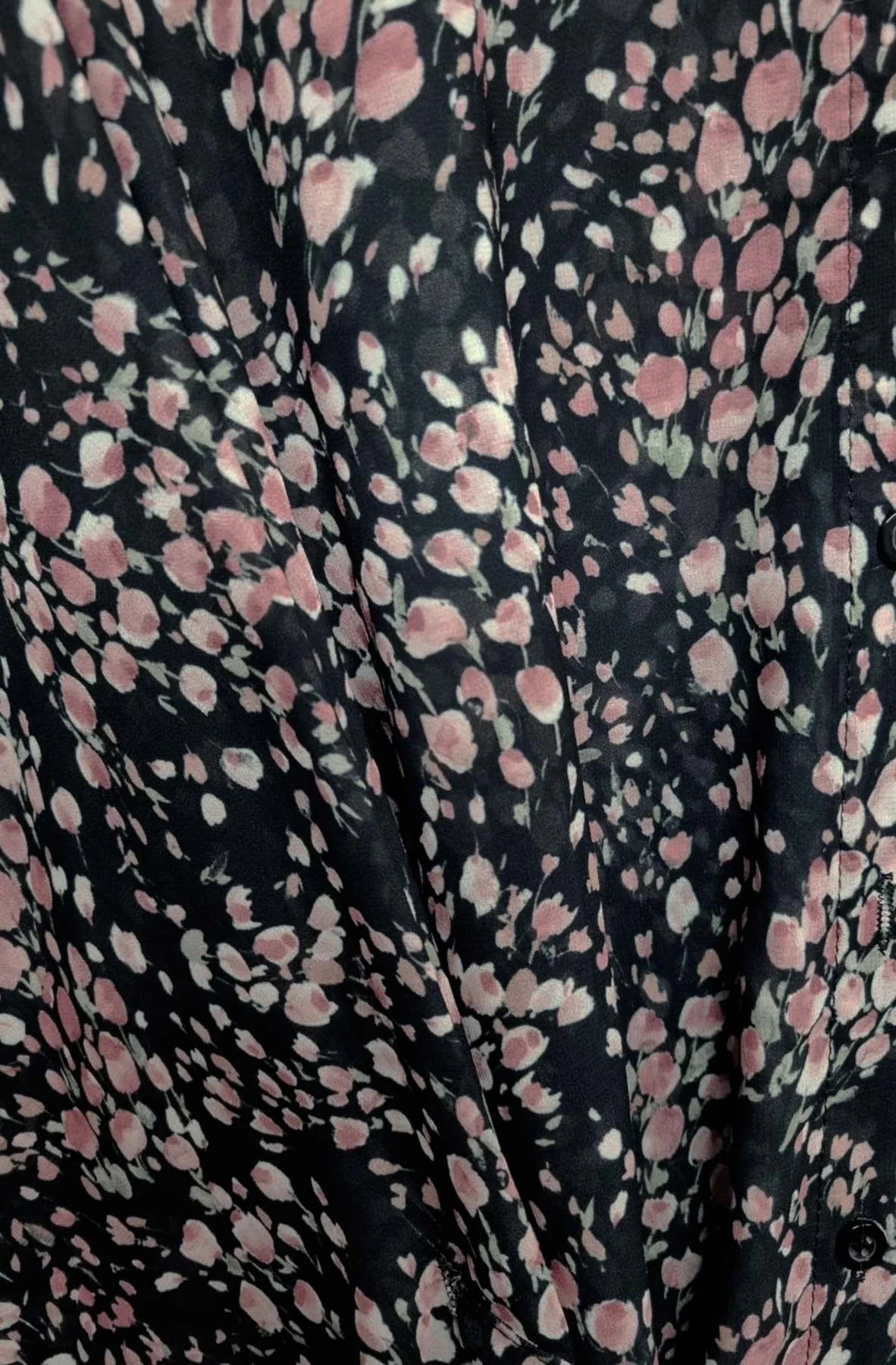 Floral Tie Front Oversized Blouse