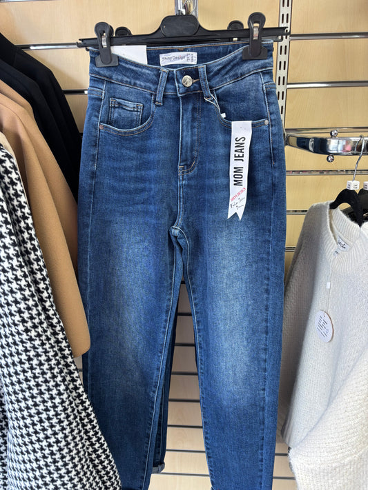 Blue Denim Mom Jeans