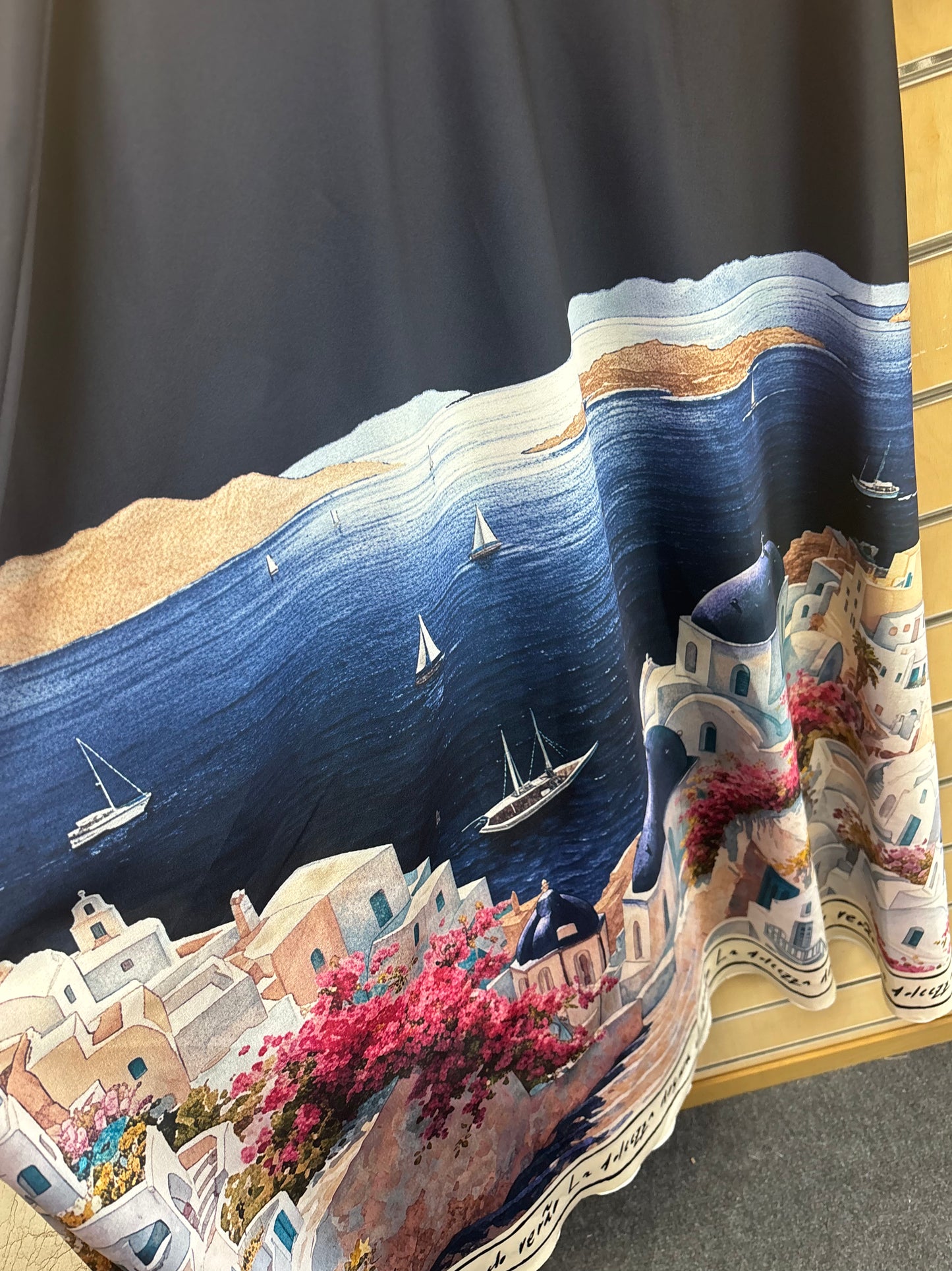 Cami Print Santorini Maxi Dress in Navy