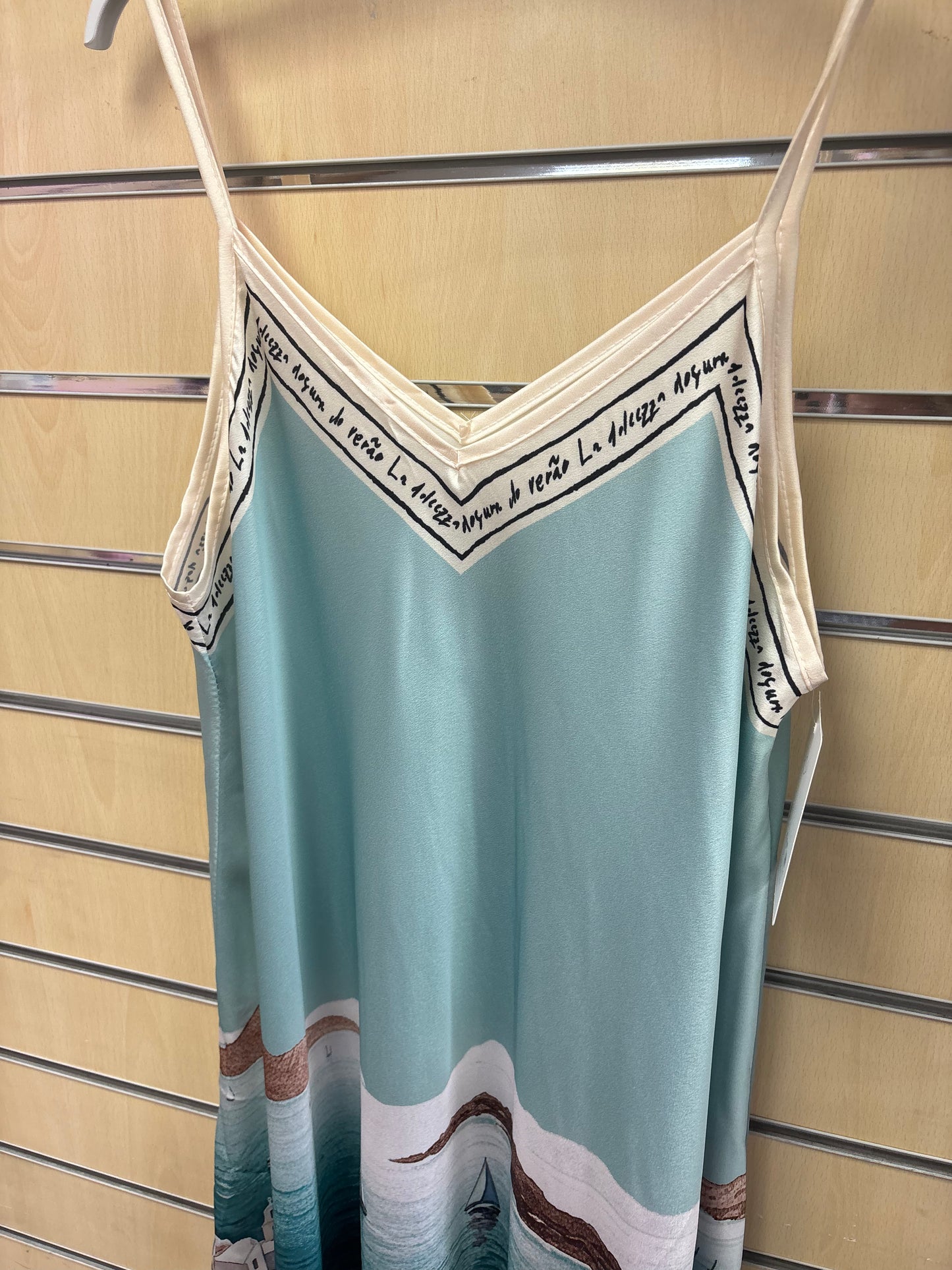 Cami Print Santorini Maxi Dress in Mint
