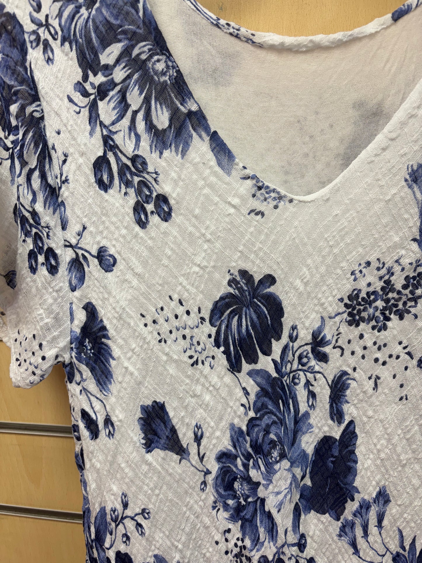 V Neck Floral Cotton Dress in Multiple Colours