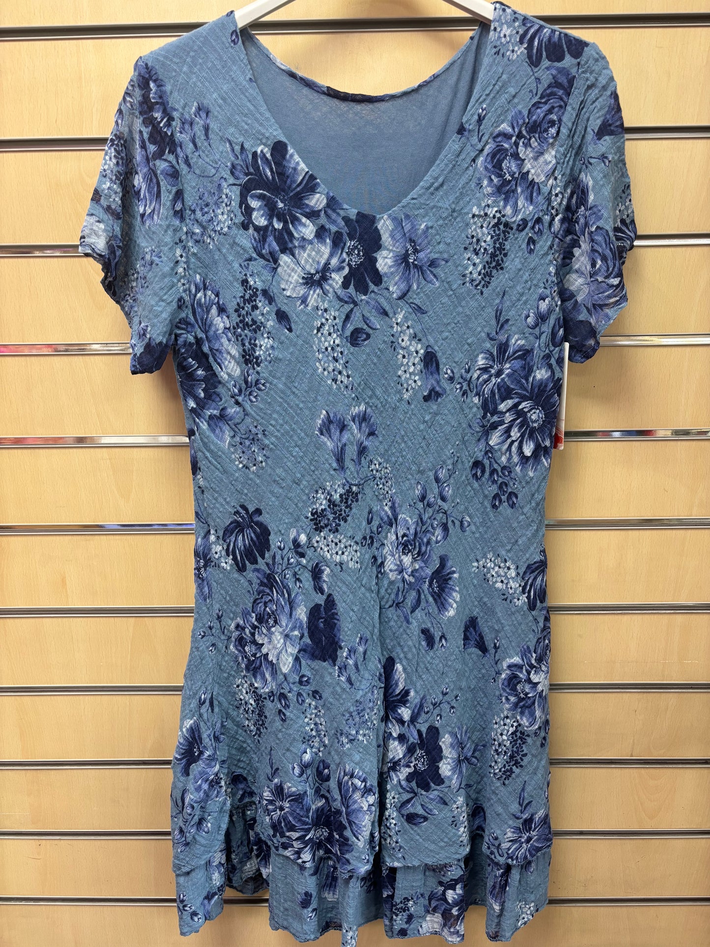 V Neck Floral Cotton Dress in Multiple Colours