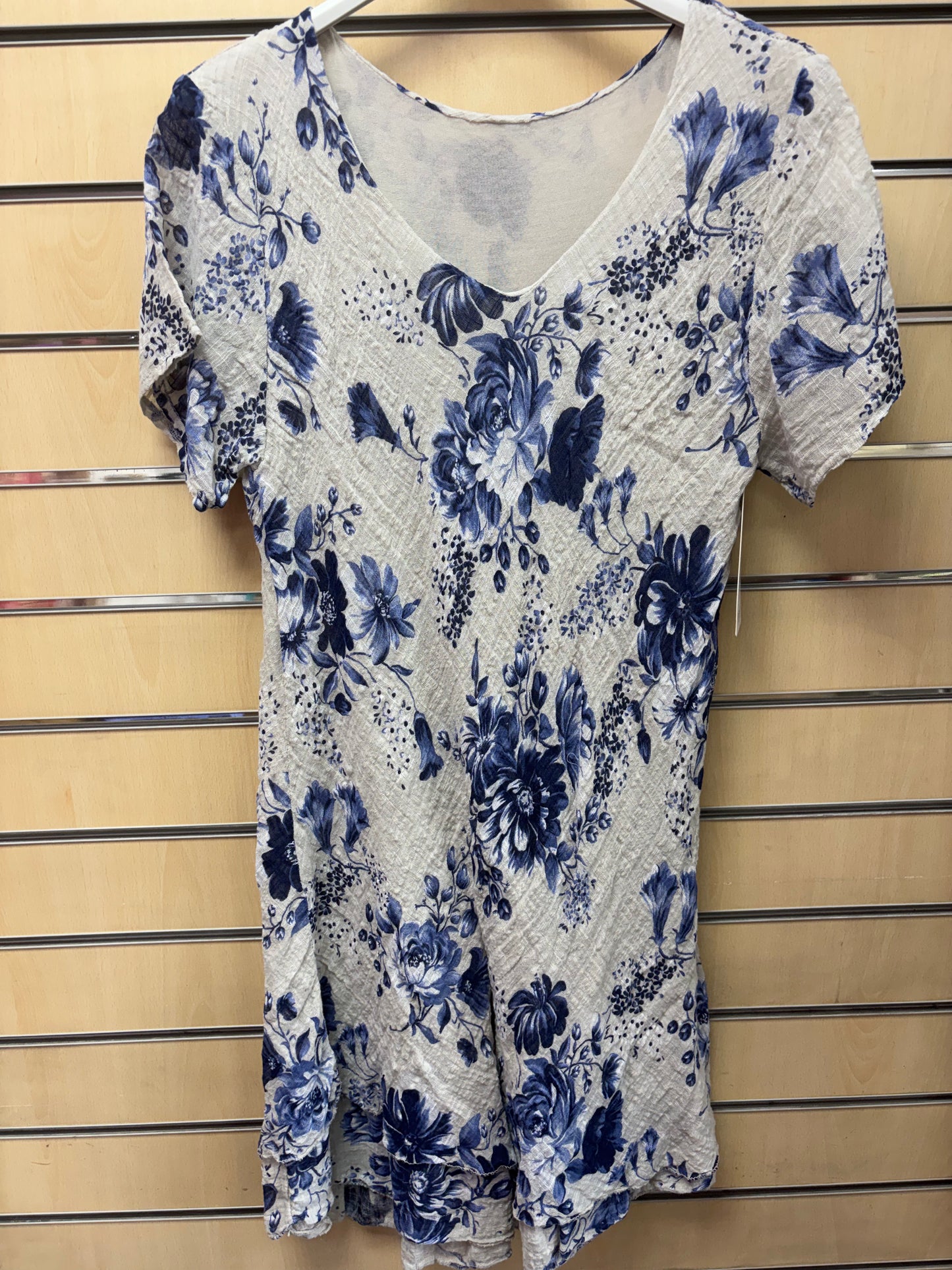 V Neck Floral Cotton Dress in Multiple Colours