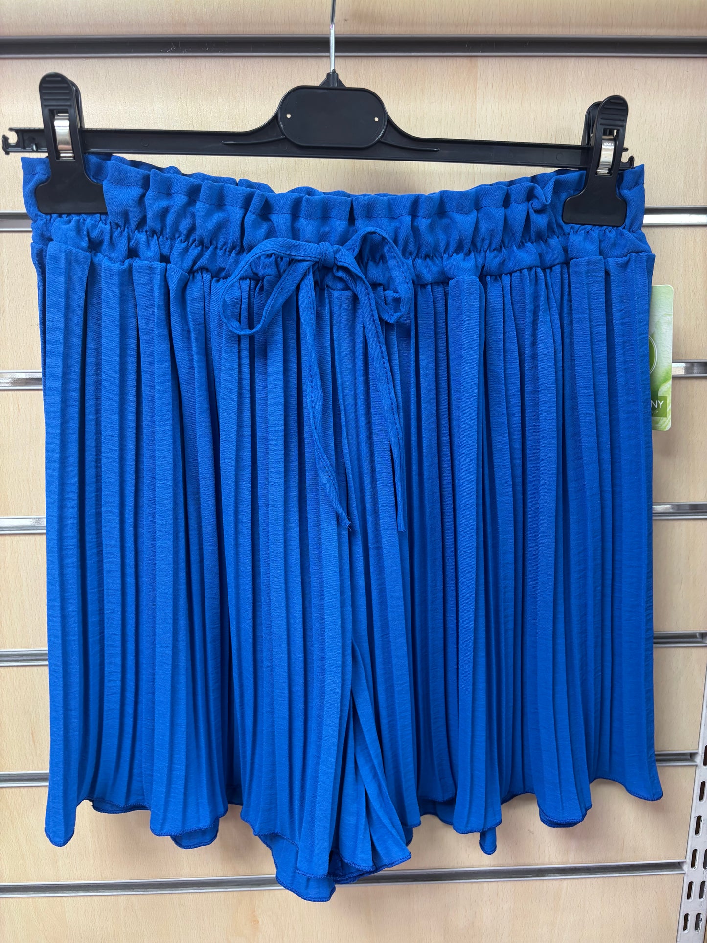 Plisse Shorts in Blue