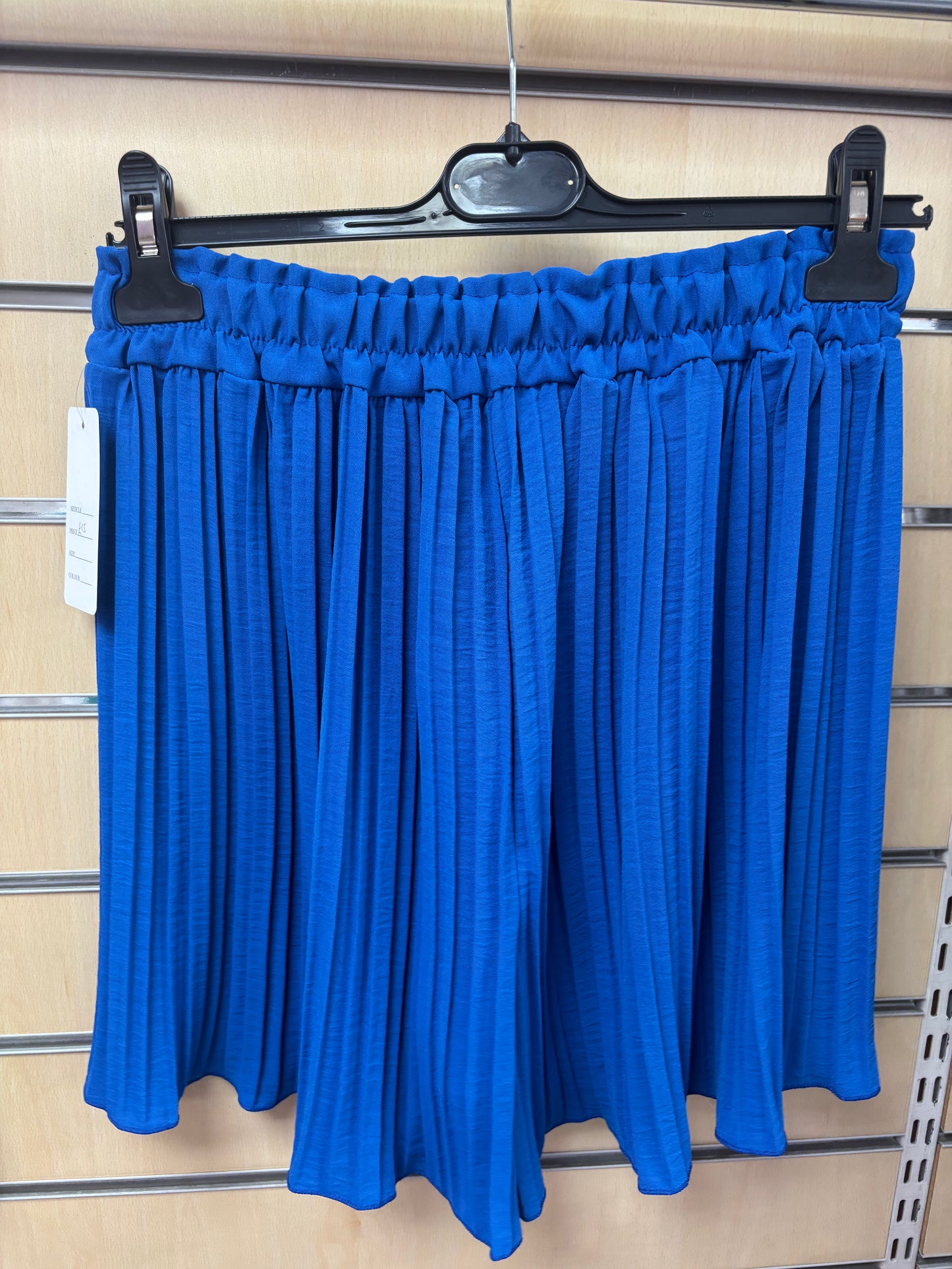 Plisse Shorts in Blue