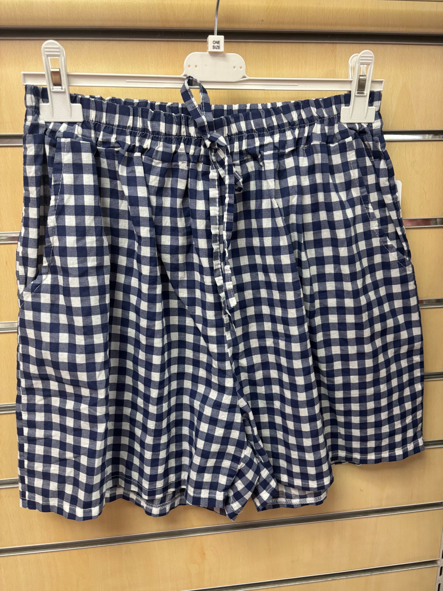 Gingham Shorts in Blue