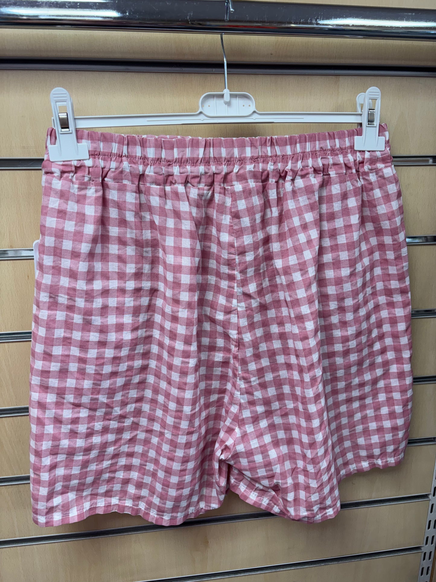 Gingham Shorts in Pink
