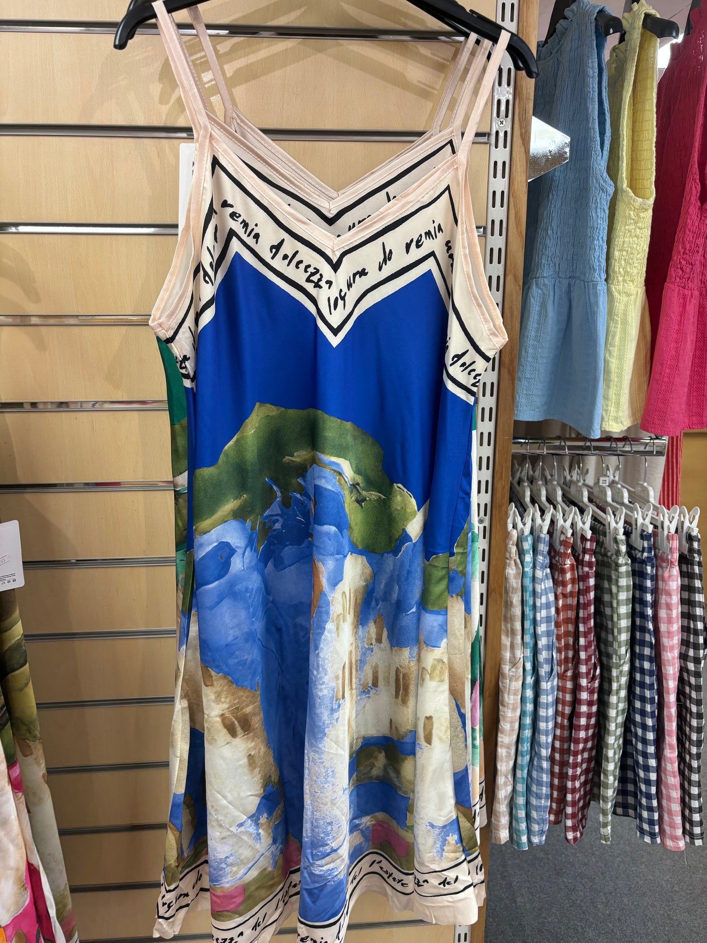 Mini Cami Print Dress