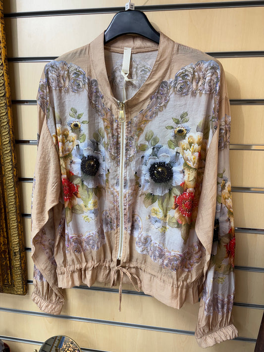 Floral Lightweight Bomber Jacket
