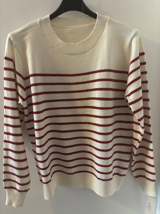 Stripe Jumper in Red