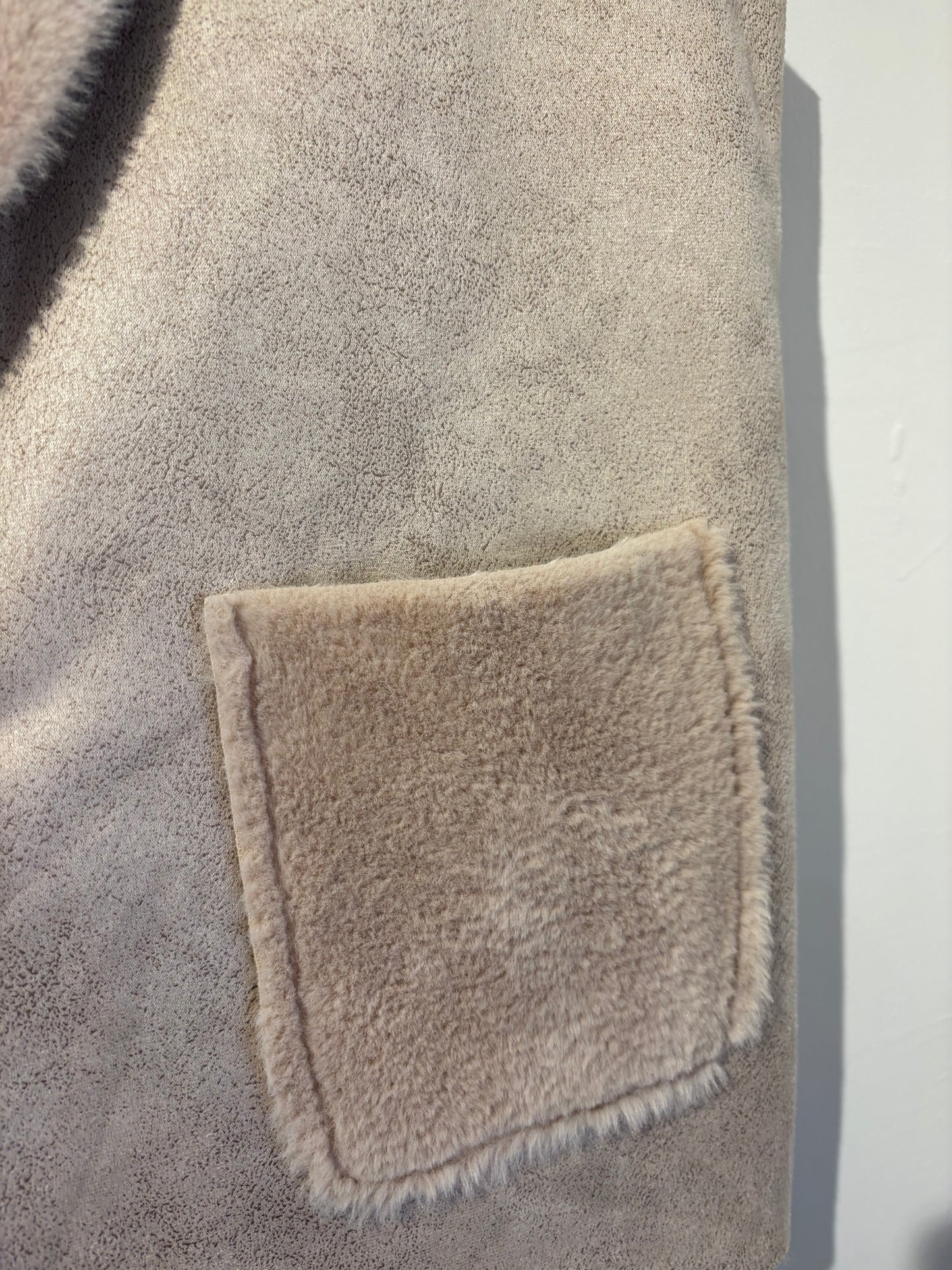 Soft Lined Gilet in Stone