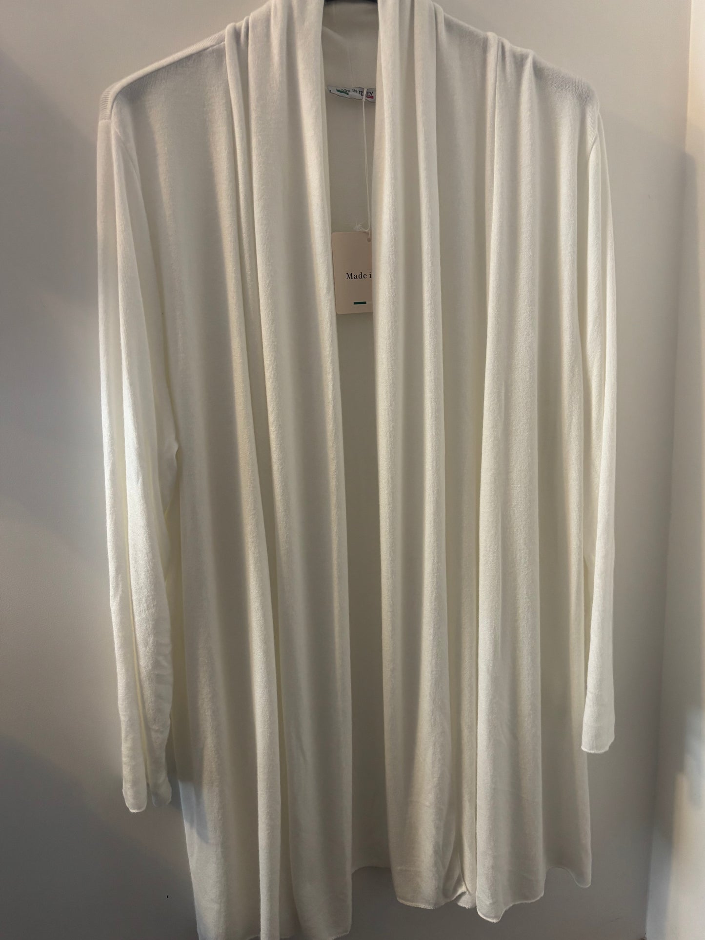 Open Front Cardigan in Ivory