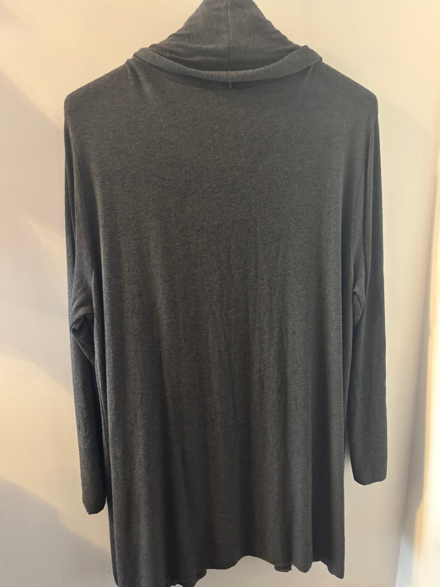Open Front Cardigan in Grey