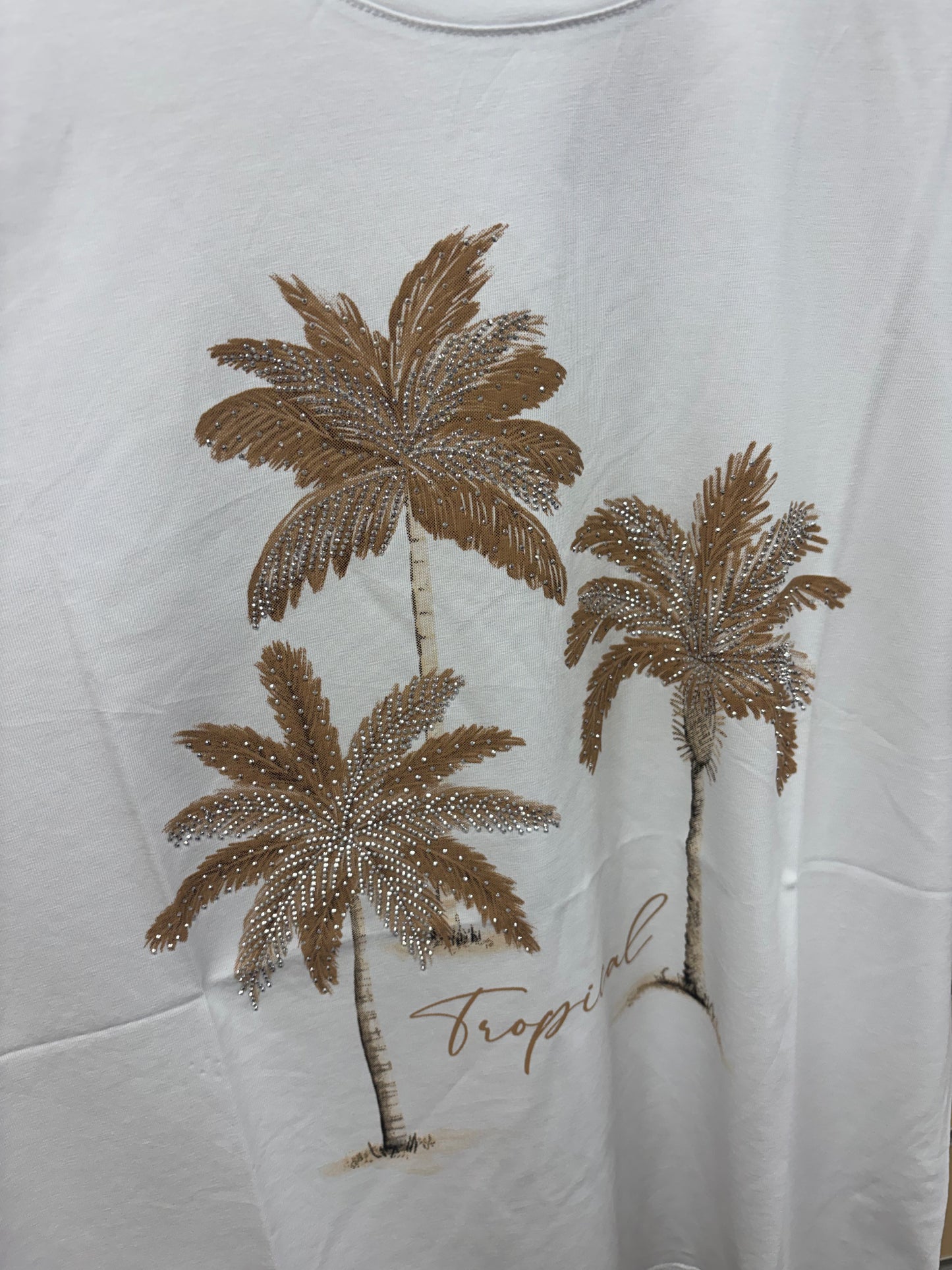 Palm Tree T-Shirt in beige