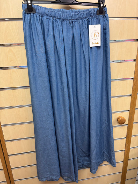 Denim Stretchy Cullottes