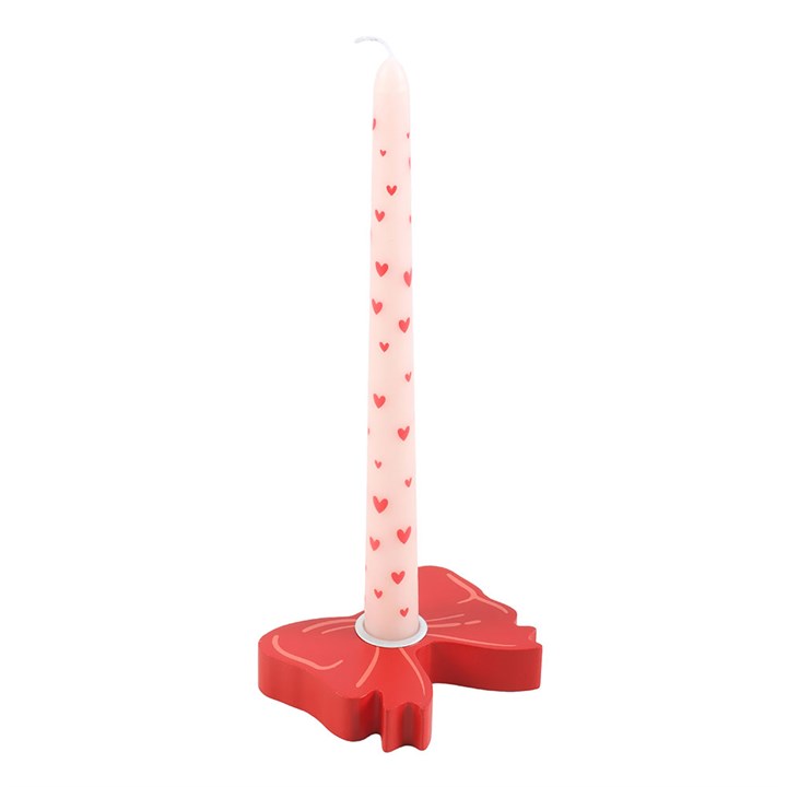 Set of 3 Love Heart Valentine's Day Taper Candles